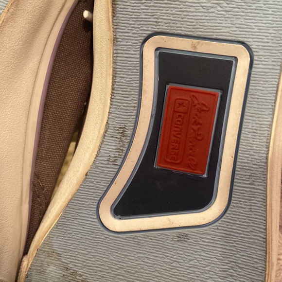 Converse Jack Purcell Grey and Purple Low Top Lace Up Canvas Sneakers - Picture 5 of 7